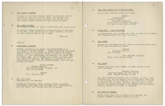 Moe Howard's Personally Owned Script for The Three Stooges 1942 Film ''Matri-Phony''